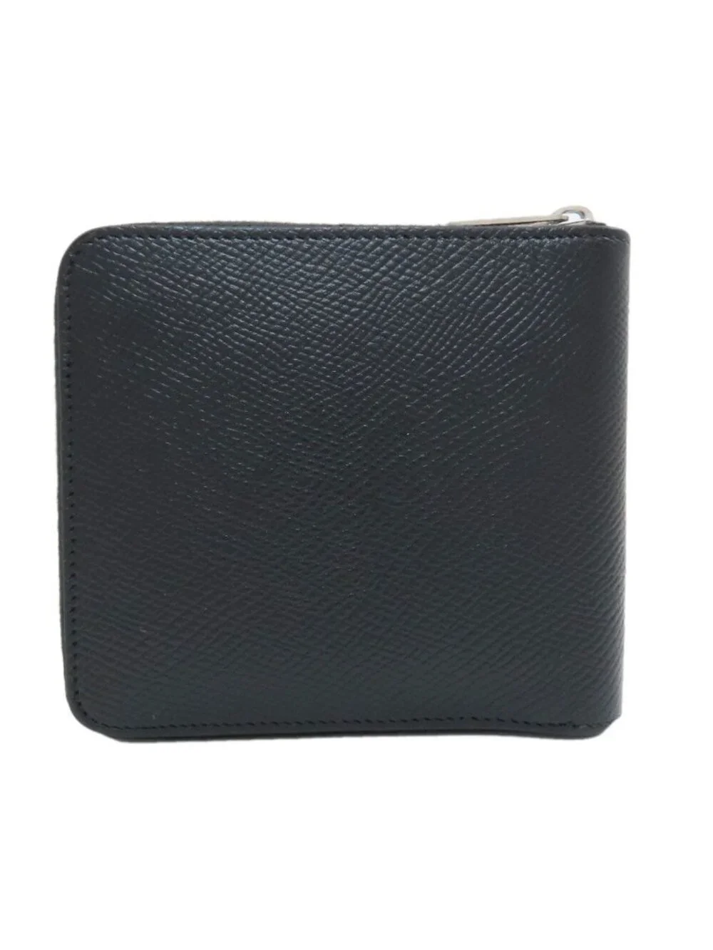 Celine Zip Bifold Wallet Grained Calfskin